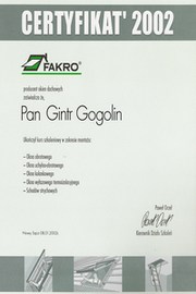 Referencje i certyfikaty PPU G&P Gogolin